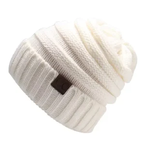 Bonnet Ample Décontracté de Couleur Pure pour Femme, Vêtement Quotidien, Automne-Hiver