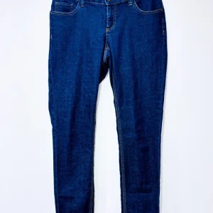 Jeans léger bleu foncé à taille basse